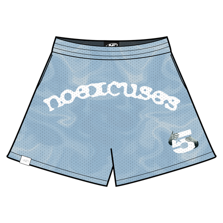 *5star mesh shorts babyblue