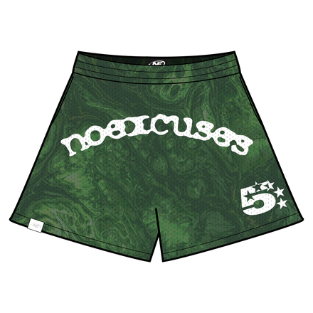 *5star mesh shorts green