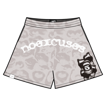 *5star mesh shorts grey