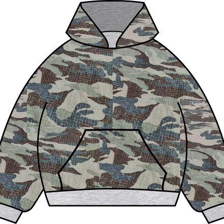 *reversible camo hoodie